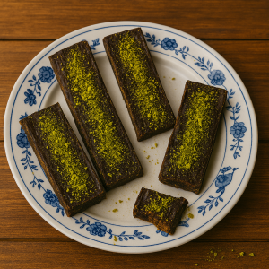 Dadel energiebar met pistache of kokosvulling – gezonde natuurlijke snack van Golden Delicates