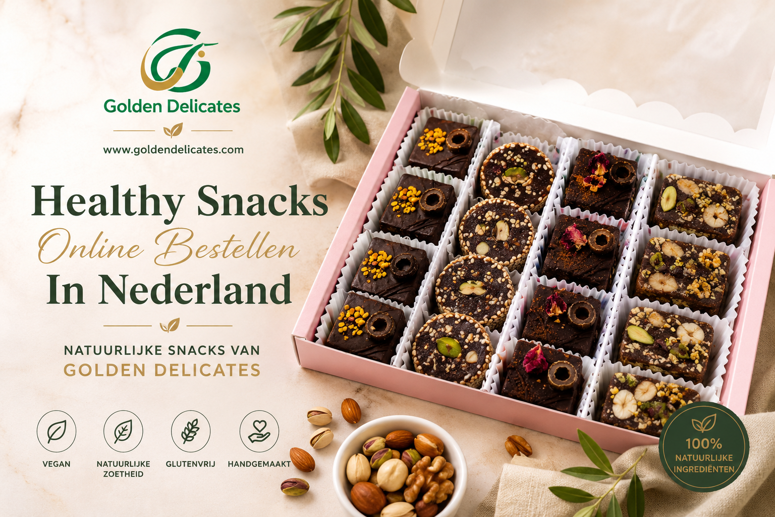 Healthy Snacks Online Bestellen In Nederland | Natuurlijke Snacks Van Golden Delicates
