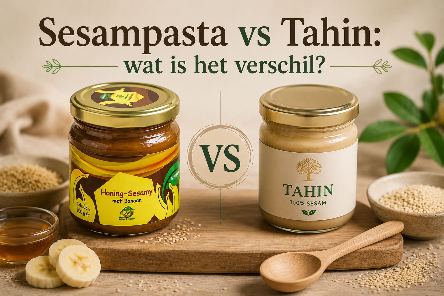 Sesampasta vs Tahin: wat is het verschil?
