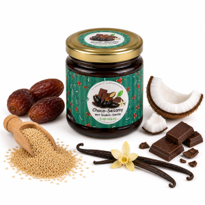 Choco–Sesamy met Dadels–Vanille​
